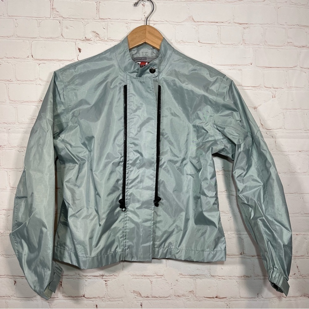 Joe Rocket Jacket Womens Small Gray Black Motorcycle Full Zip Coat Soft Shell